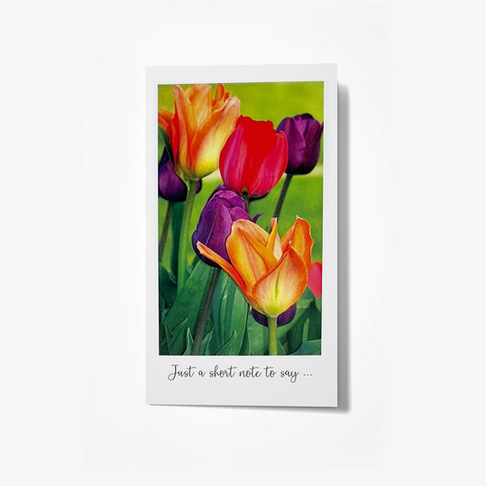 Short Notes: Field of Tulips. Size: 6.25"x3.5"